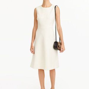 J. Crew Ivory Wool A-line Dress - Size 0